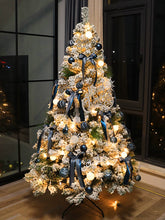 Christmas Tree New Arrival For Home Package Blue Encryption DIY Large White Flocking Tree 1.5 M PE Decorations